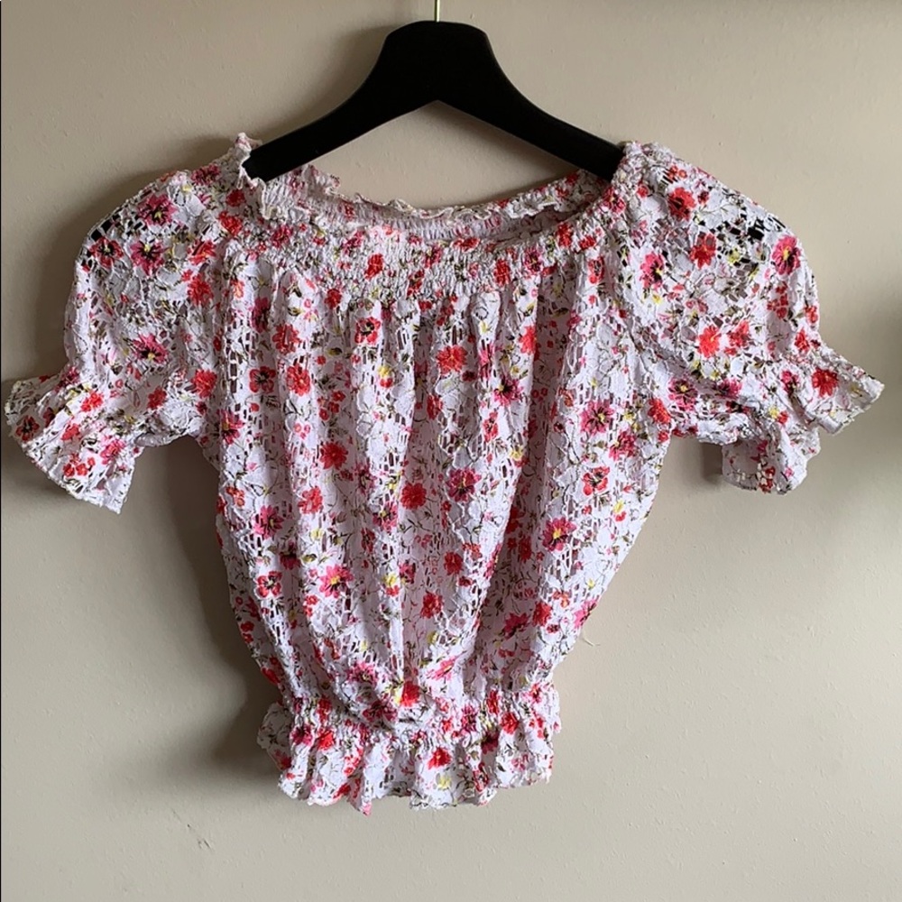 Flower crop top